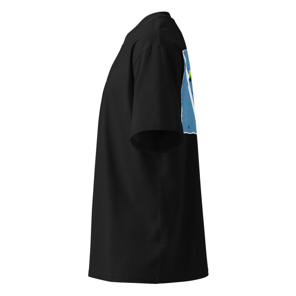 Unisex Organic Oversized High Neck T-Shirt | COURT X