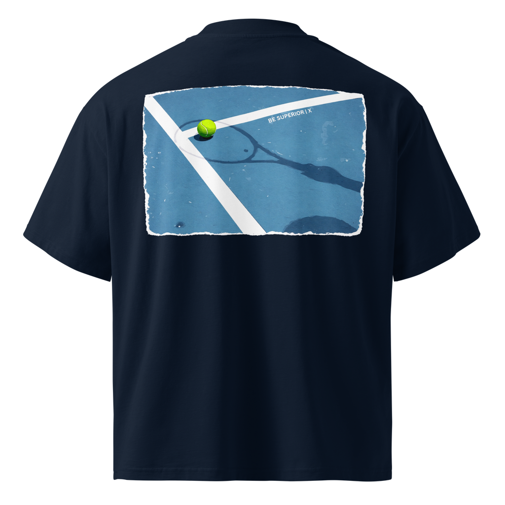 Unisex Organic Oversized High Neck T-Shirt | COURT X