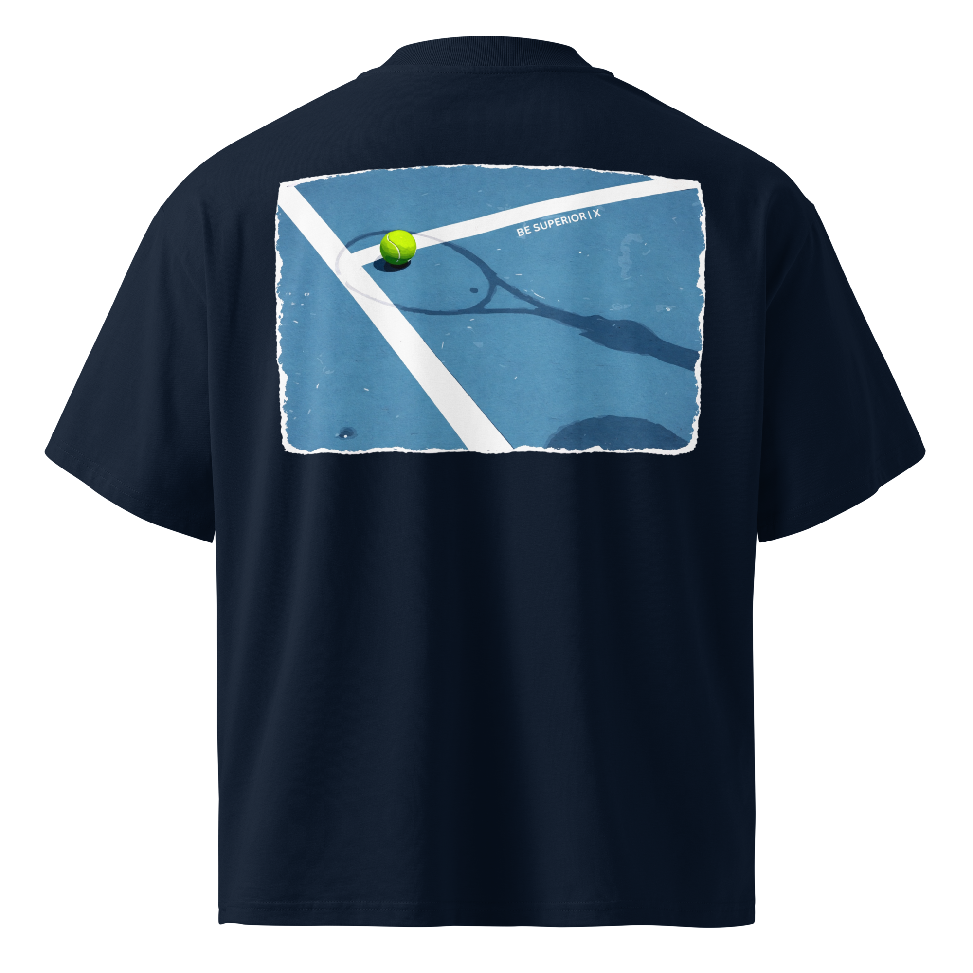 Unisex Organic Oversized High Neck T-Shirt | COURT X