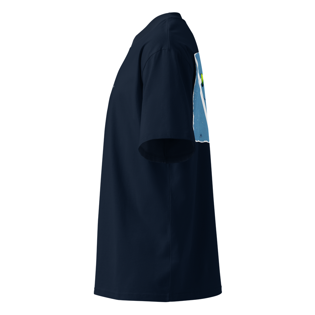 Unisex Organic Oversized High Neck T-Shirt | COURT X