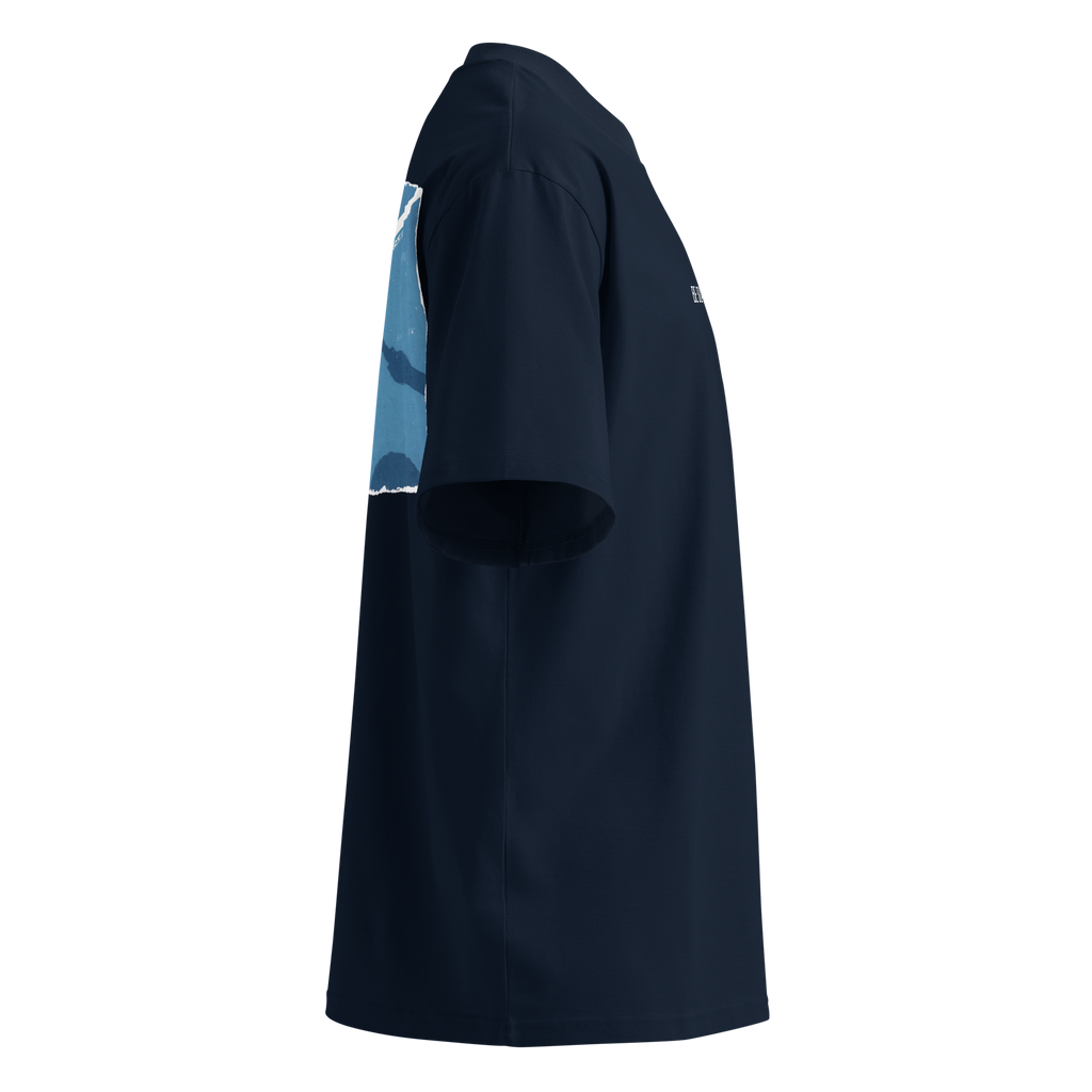 Unisex Organic Oversized High Neck T-Shirt | COURT X