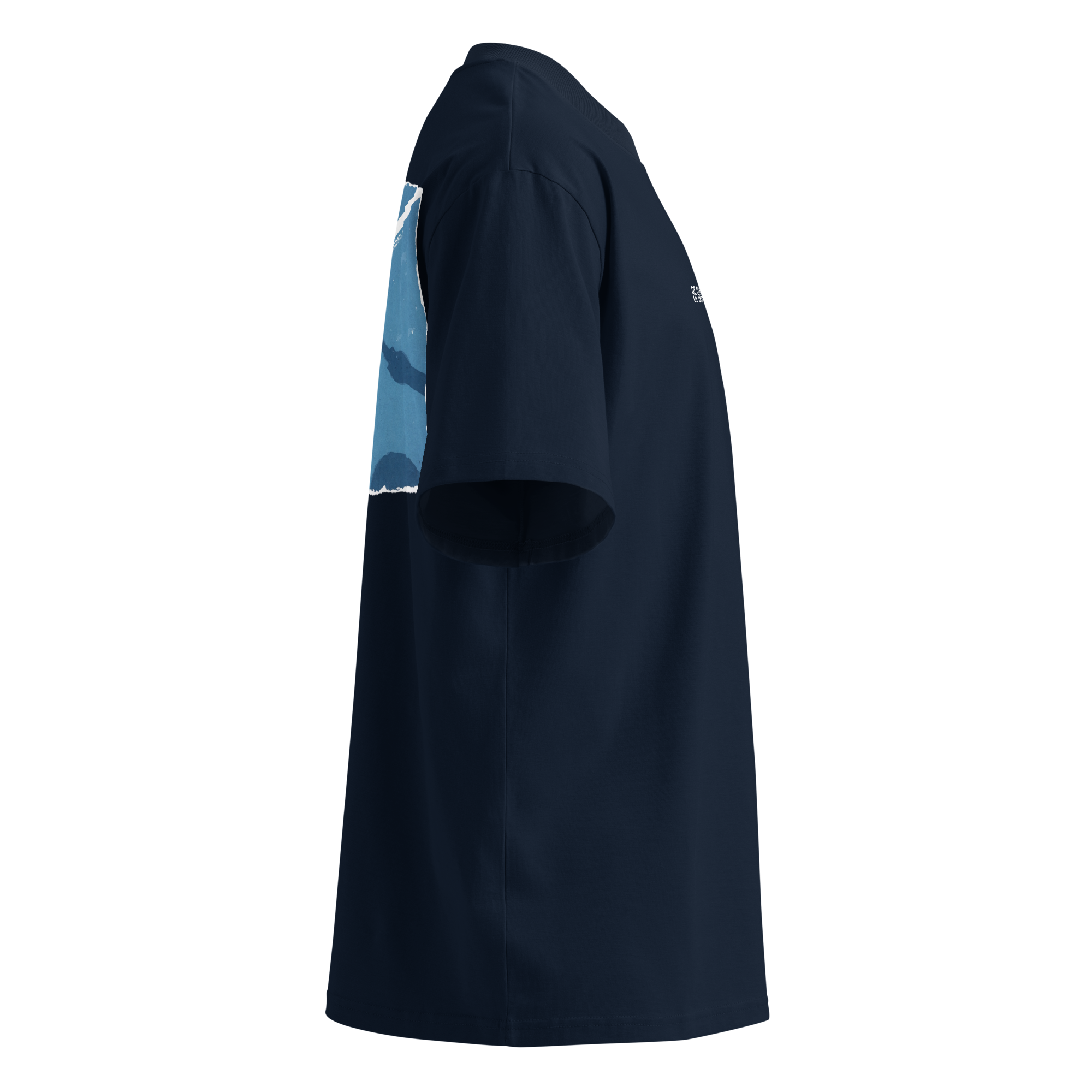 Unisex Organic Oversized High Neck T-Shirt | COURT X