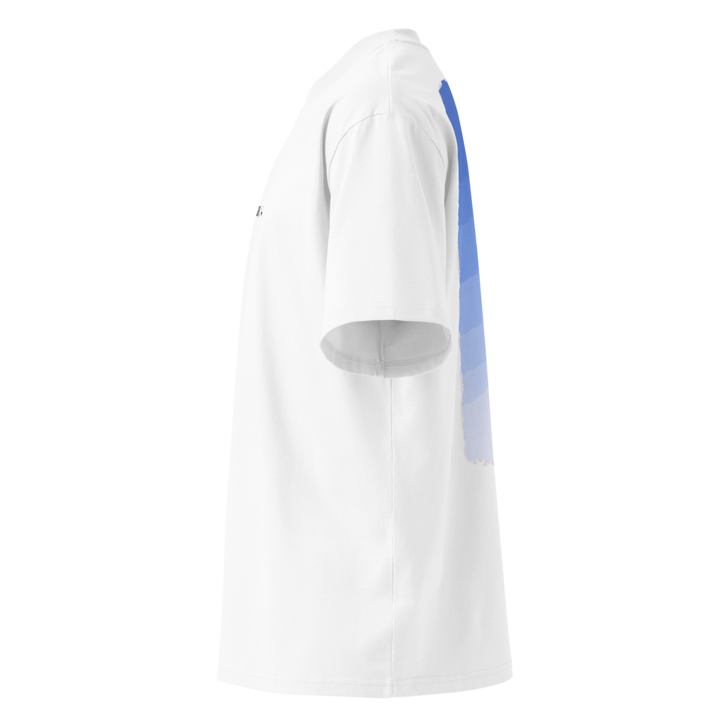 Unisex Organic Oversized High Neck T-Shirt | X