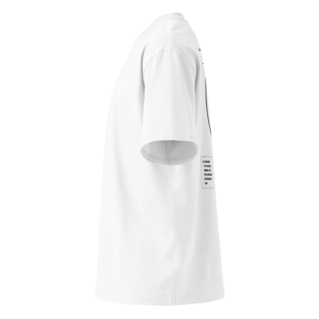 Unisex Organic Oversized High Neck T-Shirt | STATS X