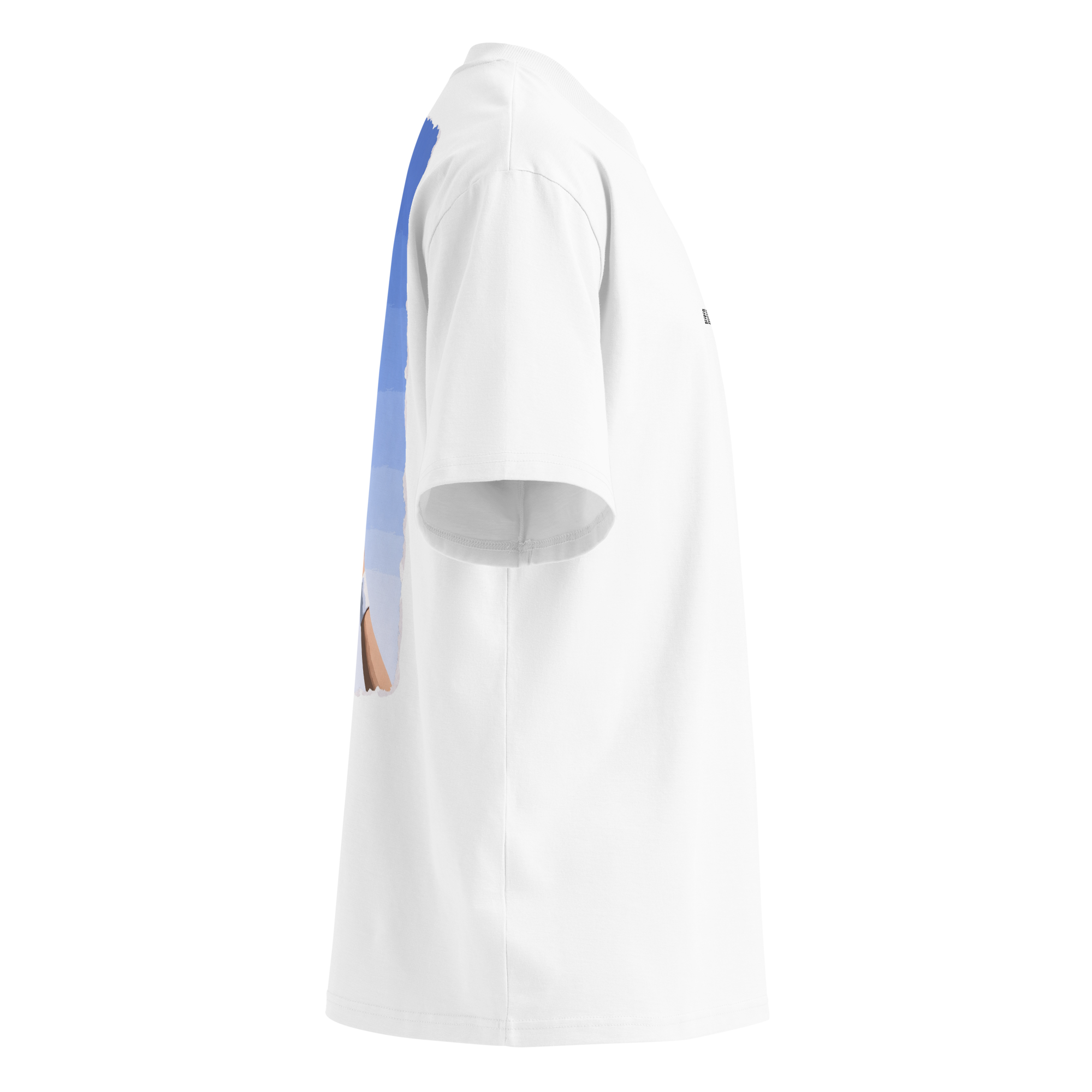 Unisex Organic Oversized High Neck T-Shirt | X