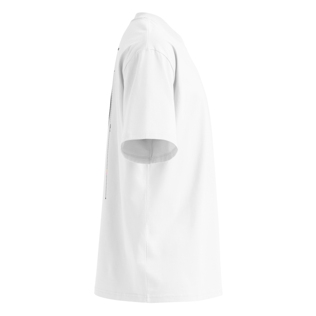 Unisex Organic Oversized High Neck T-Shirt | STATS X