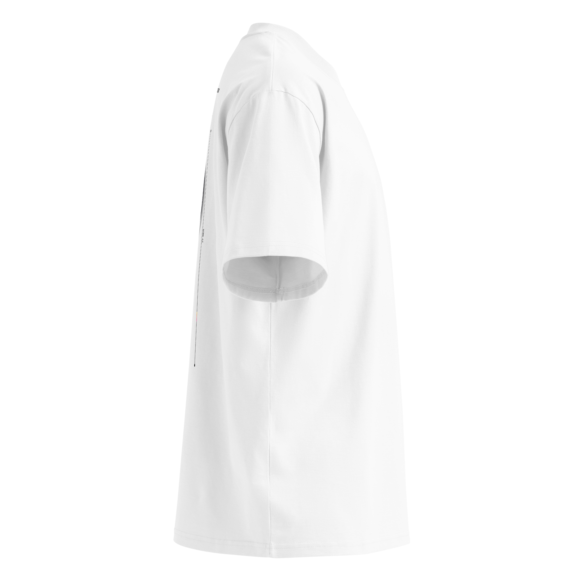 Unisex Organic Oversized High Neck T-Shirt | STATS X